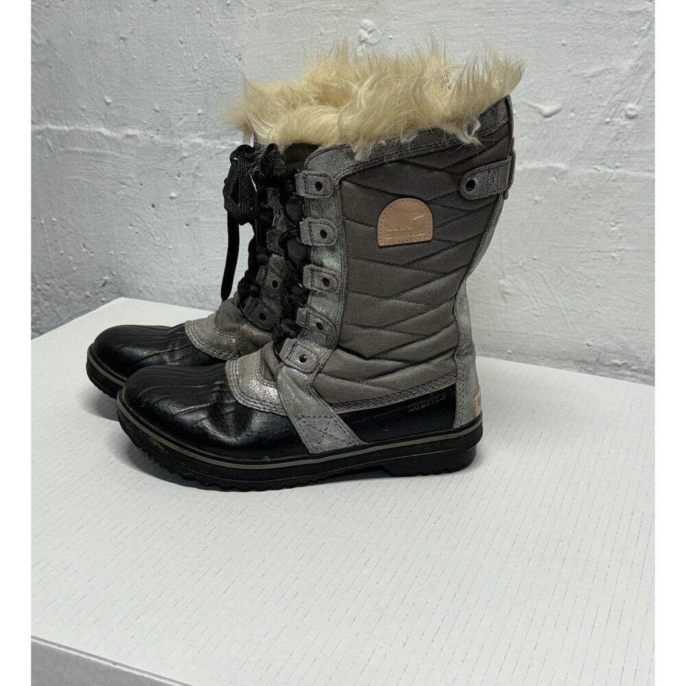 Sorel Torfino II Youth snow boots size 7  Quarry Natural tan